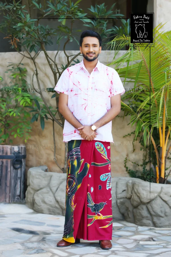 11115 Ruby Woods Bird Sarong