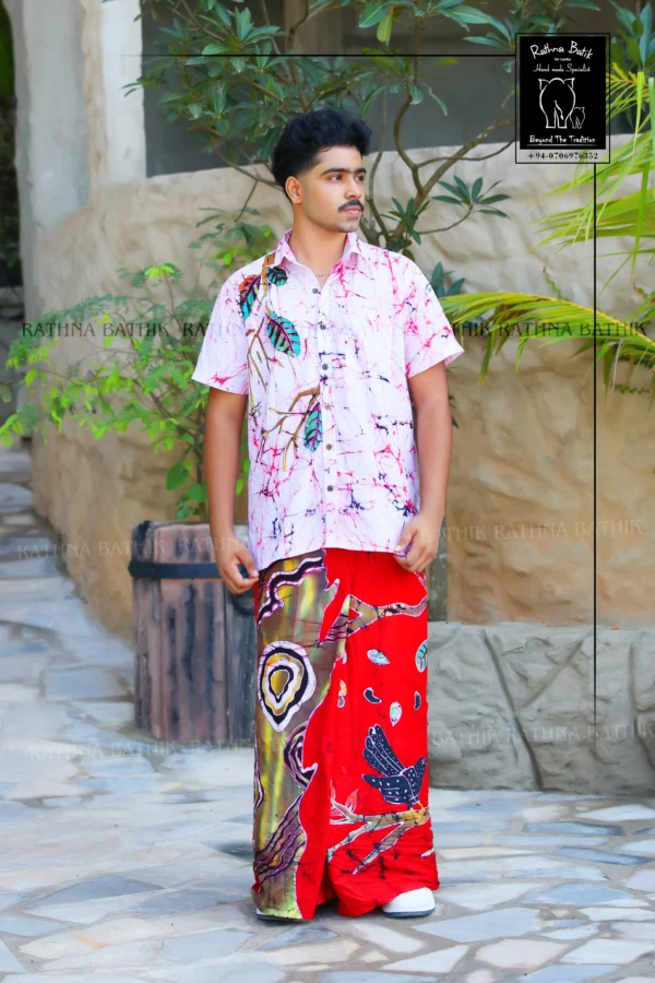Scarlet Branch Songbird Sarong