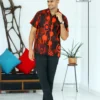 Volcanic Lava Black Batik Shirt