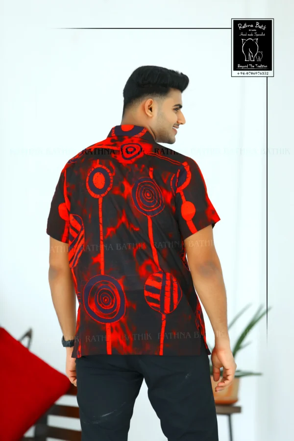 Volcanic Lava Black Batik Shirt