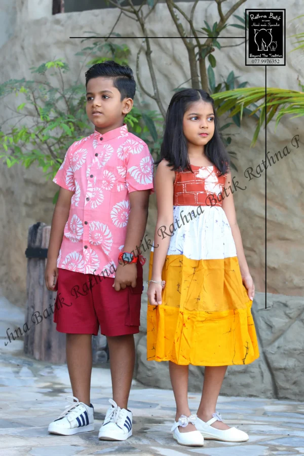 Aurelia Sunset Tiered Frock