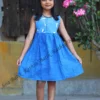 5DIV3736 Ocean Breeze Blue Flutter Kids Frock