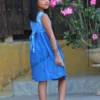 5DIV3741 Ocean Breeze Blue Flutter Kids Frock