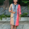 5DIV3765 Amber Sunset Batik Frock