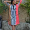 5DIV3769 Amber Sunset Batik Frock