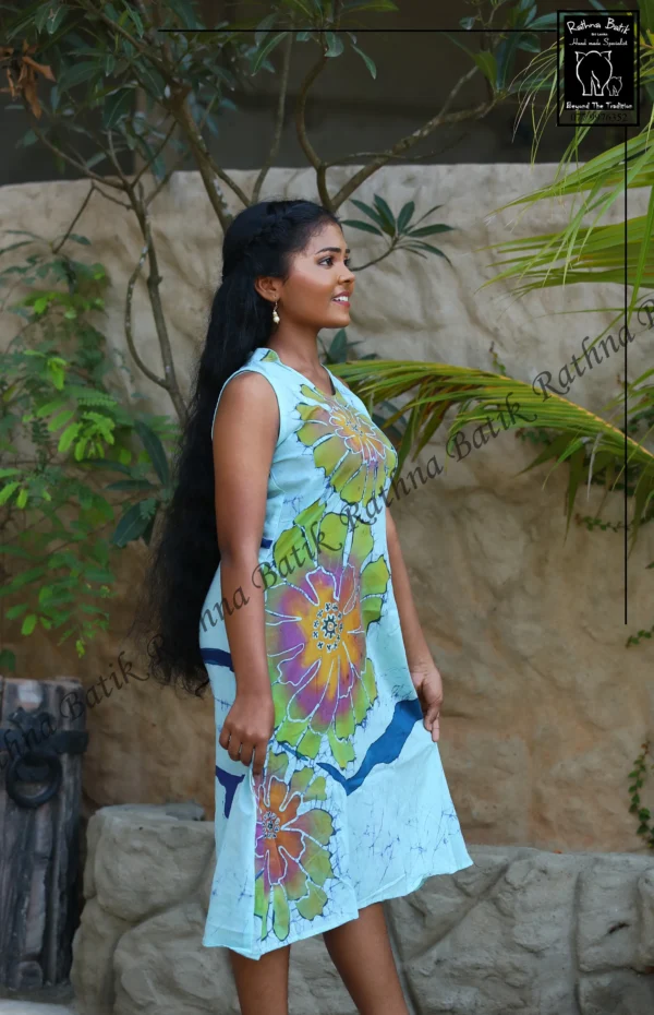 Ocean Bloom Batik Frock