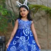 5DIV3844 Milana Cobalt Swirl Frock