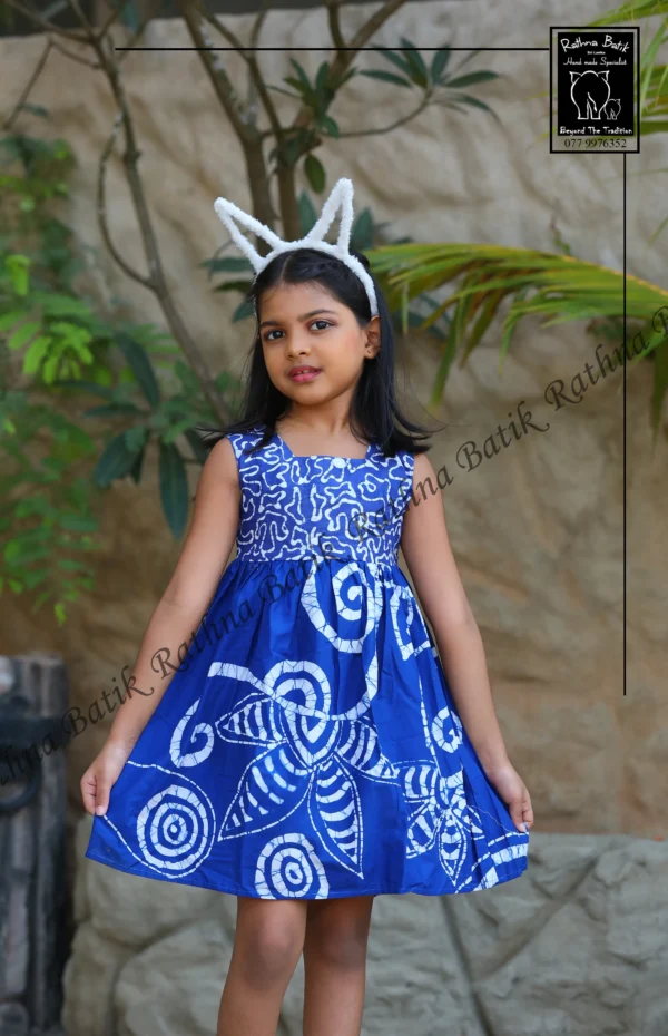 5DIV3844 Milana Cobalt Swirl Frock