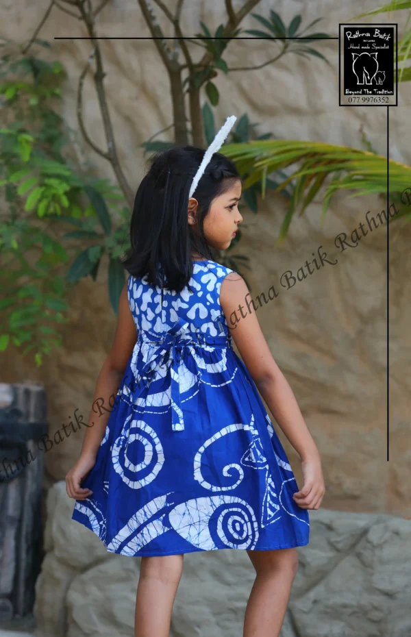 5DIV3845 Milana Cobalt Swirl Frock