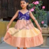 5DIV3904 Little Blossom Yellow Cotton Kids Frock