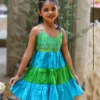 Safari Meadow Aqua Kids Frock