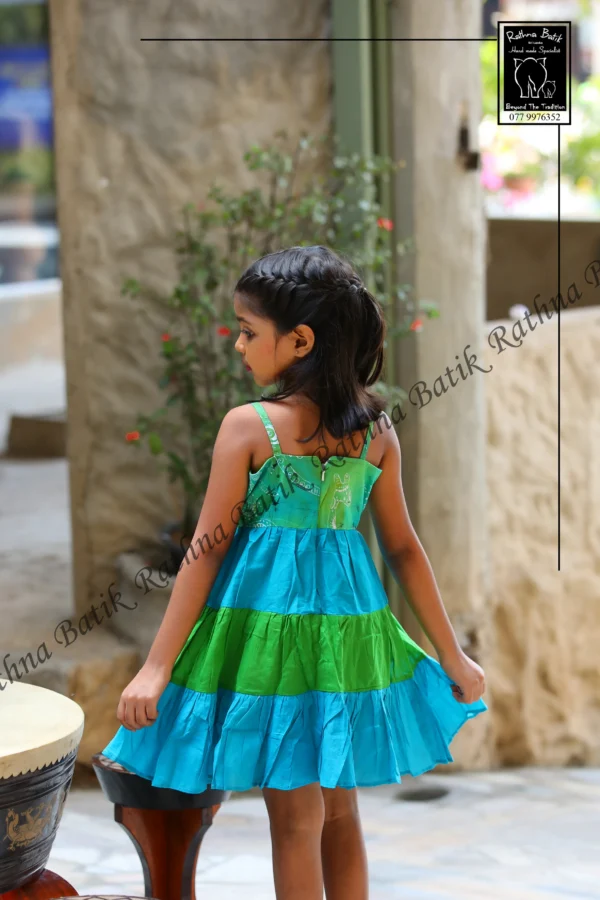 Safari Meadow Aqua Kids Frock