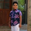 5DIV3963 Indigo Ocean Turtle Shirt