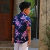5DIV3964 Indigo Ocean Turtle Shirt