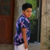 5DIV3965 Indigo Ocean Turtle Shirt
