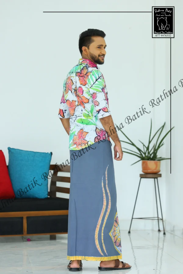 Tropical Summer Orchid Batik Shirt