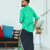 Mint Whisper Floral Batik Shirt