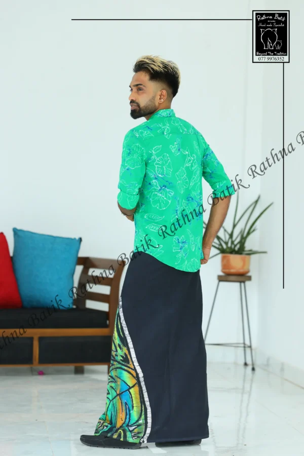 Mint Whisper Floral Batik Shirt