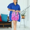 Midnight Iris Batik Frock