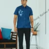 5DIV4252 Sinha Pride Navy Batik Shirt
