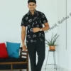 5DIV4260 Midnight Heritage Elephant Batik Shirt