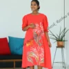 5DIV4262 Ruby Blossom Batik Frock