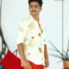 Sage Foliage Eco-Print Cotton Silk Half Sleeve Shirt