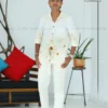 Whispering Foliage Botanical Linen Cotton Sleeve Shirt