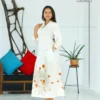 5DIV4399 Bloom Botanical Cotton Straight Frock