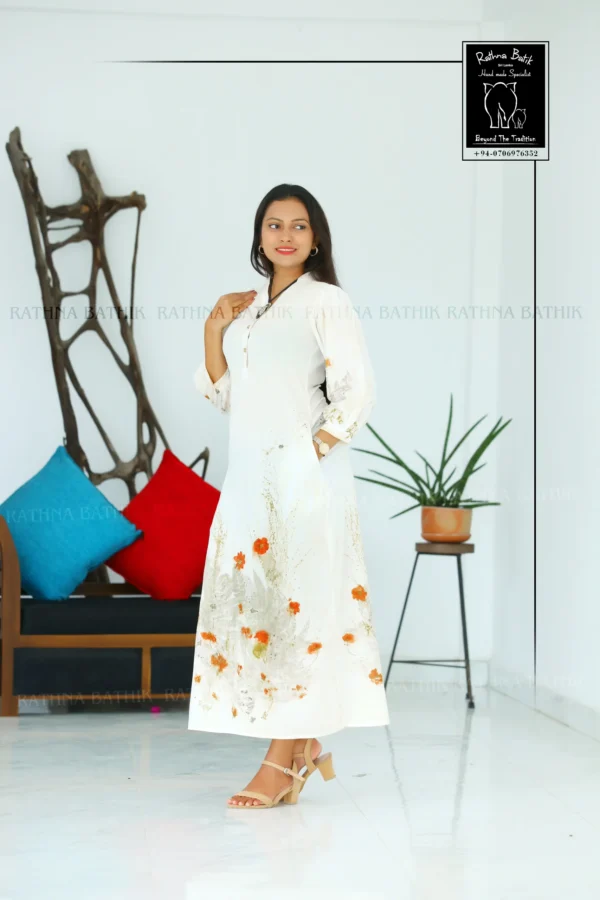 5DIV4399 Bloom Botanical Cotton Straight Frock