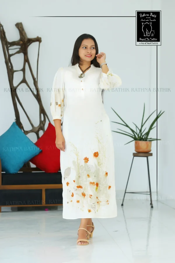 5DIV4401 Bloom Botanical Cotton Straight Frock