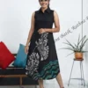 Gemini_Generated_Image_7tlb017tlb017tlb Classic Sleeveless Black Batik Cotton Dress