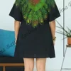 11202. Peacock Short Baggy Party Frock