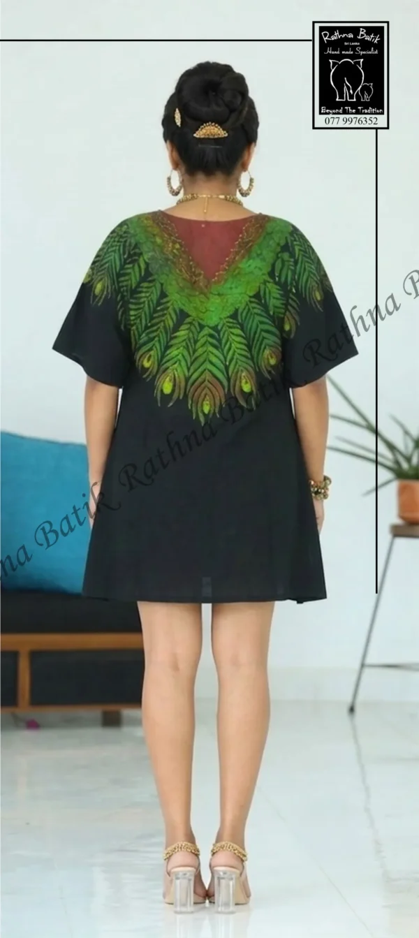 11202. Peacock Short Baggy Party Frock