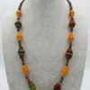 3 (2) Hand Made Batik Beads Necklace