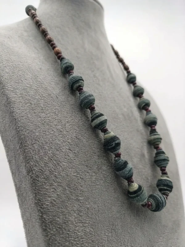 5 (3) Hand Made Batik Beads Necklace