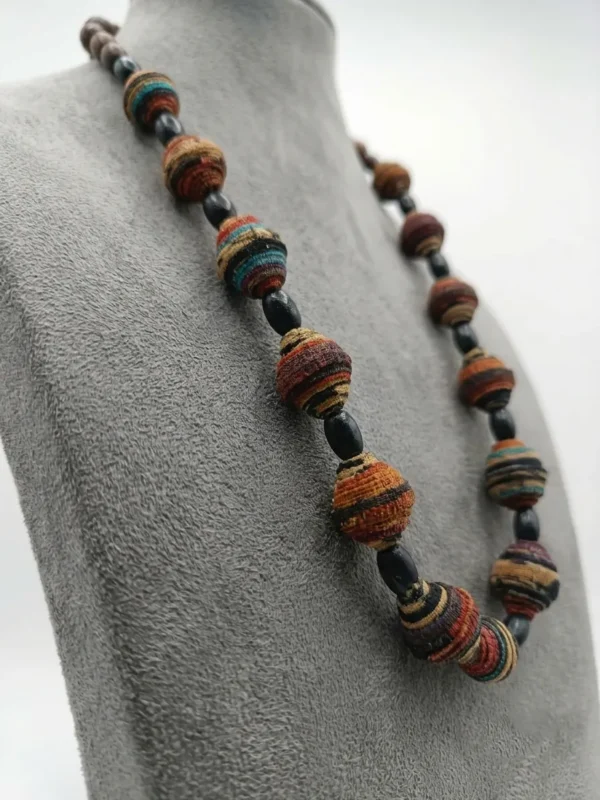 7 Hand Made Batik Beads Necklace