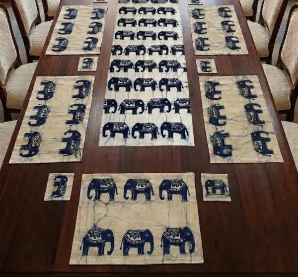Gemini_Generated_Image_9ku1ia9ku1ia9ku1 Batik Elephant Tableware Set