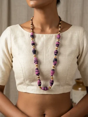 Hand Made Batik Beads Necklace