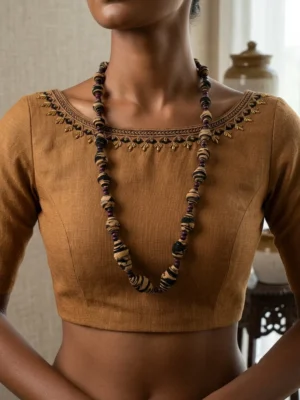 N9006 Hand Made Batik Beads Necklace