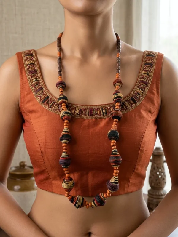 Hand Made Batik Beads Necklace