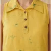r Red Tulip Lemon Yellow Batik Frock
