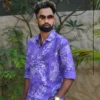 Magenta Floral Cotton Batik Shirt