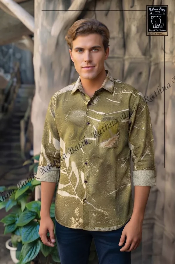 Gemini_Generated_Image_ucvmnlucvmnlucvm Eco-Print & Natural Dye Cotton Men's Shirt