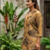 na7 Natural Dye & Eco Print Party Cotton Frock