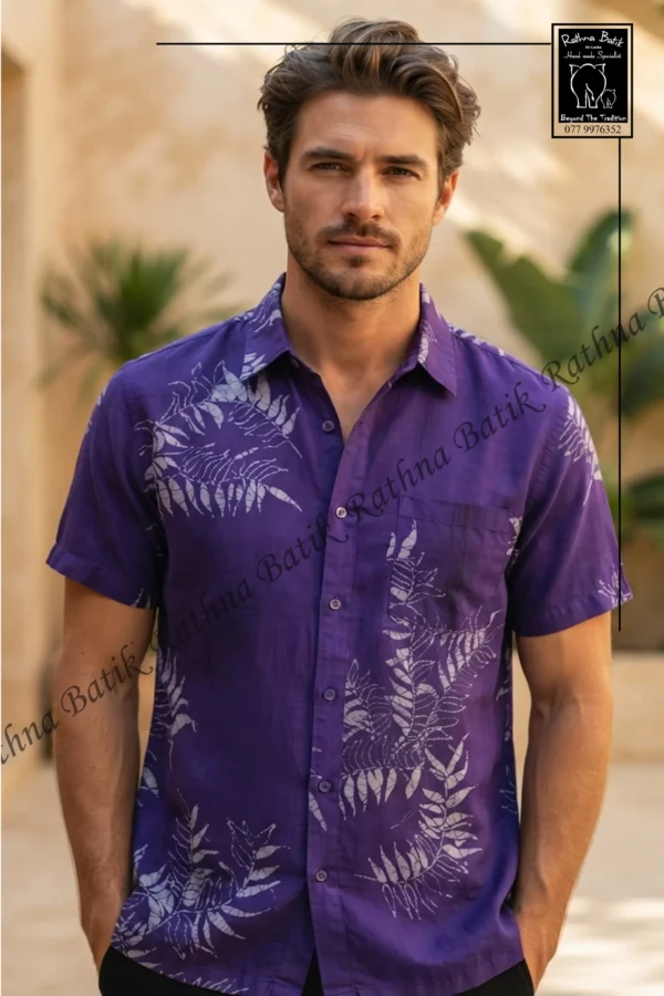 Men's Cotton Batik Shirt