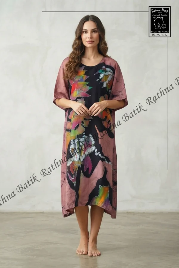 Batik Silk Party Frock