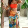 Sunset Sea Turtle Batik Wrap