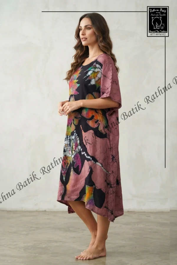 Batik Silk Party Frock