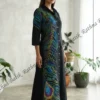 Peacock Design Cotton Dress